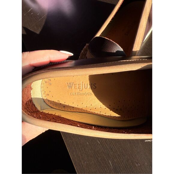 G.H. Bass Weejuns Tan & Brown Mens Sz 9 Loafers EUC - Picture 3 of 8